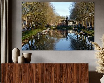 Stadtkanal in Utrecht mit Weerdsingel Oostzijde und Asch van Wijckskade von In Utrecht