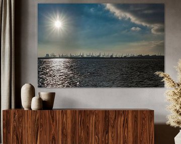 View of the Maasvlakte, Hoek van Holland by kitty van gemert