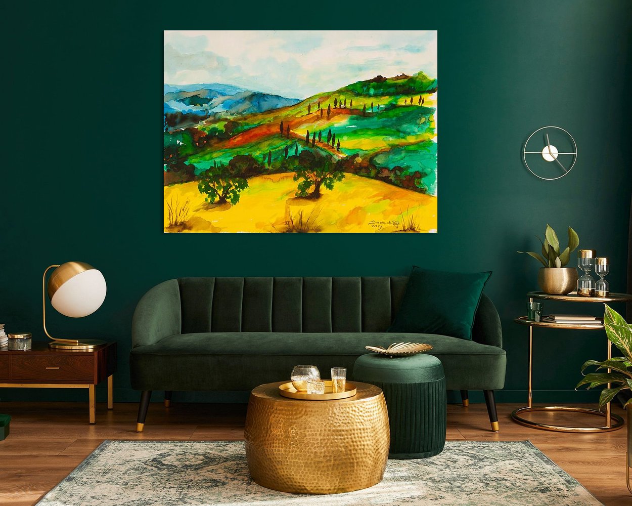 Example of the artwork in a room