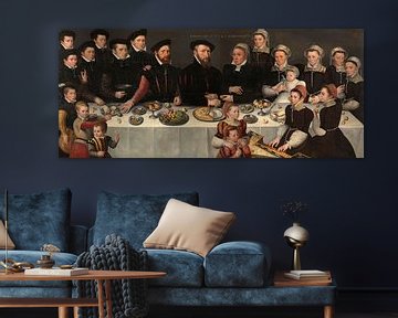 Pierre de Moucheron, his Wife, their eighteen Children, and more, anonymous