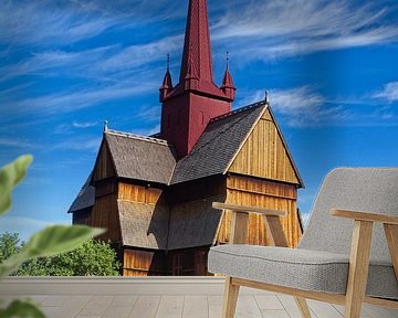 De staafkerk van Ringebu in Noorwegen van Hamperium Photography