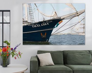 Thalassa Tall Ship voor Scheveningen by Miranda Zwijgers