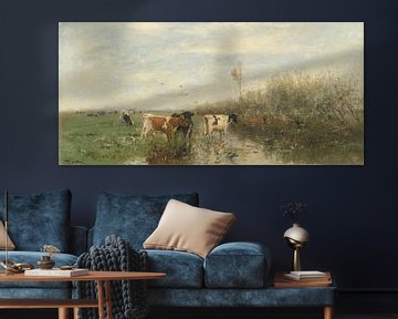 Koeien in een drassig weiland, Willem Maris
