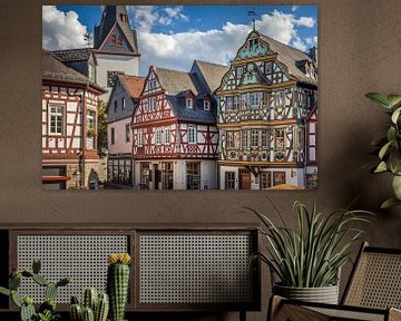 Historische Fachwerkhäuser am Marktplatz von Idstein von Christian Müringer