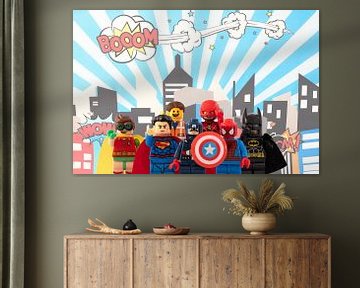 Superhelden Lego van Marco van den Arend