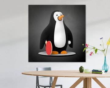 Pingpong Penguin van Jörg Hausmann