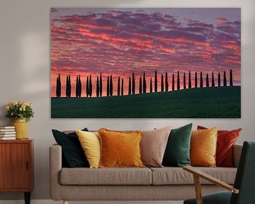 Sunrise at Agriturismo Poggio Covili, Tuscany, Italy by Henk Meijer Photography
