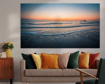 Coucher de soleil sur la plage de Dishoek 2 sur Andy Troy