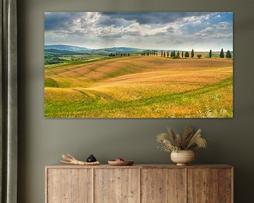 beeld van het landschap in Toscane