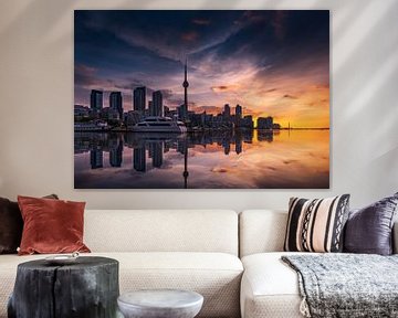 Toronto Skyline bij zonsopkomst van Remco Piet