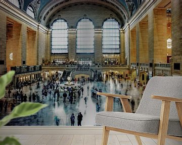 De tijd gaat voorbij in Grand Central Station, New York van Nynke Altenburg