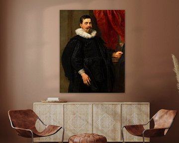 Portret van een man, mogelijk Peter van Hecke, Peter Paul Rubens