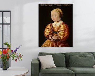 Portret van Anna van Oostenrijk, op 2-jarige leeftijd, Jacob Seisenegger
