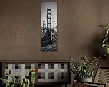 SAN FRANCISCO Golden Gate Bridge | Panorama van Melanie Viola