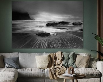 Langre sluitertijd foto in Stokness IJsland. van Saskia Dingemans Awarded Photographer