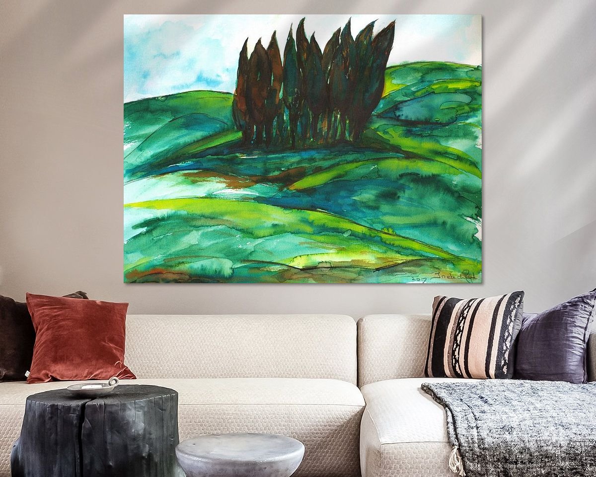 Example of the artwork in a room