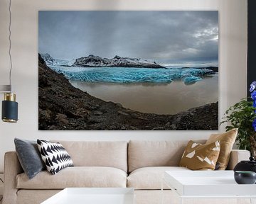 Svinafelljokull de krimpende gletsjer van Gerry van Roosmalen