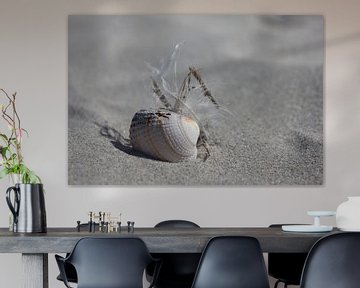 Stilleven op het strand van Terschelling van Nynke van der Ploeg