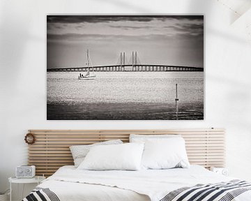 Schwarzweiss-Fotografie: Öresundbrücke von Alexander Voss