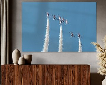 Inverted flying by the Red Arrows von Wim Stolwerk