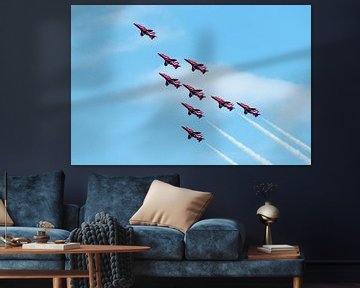 Royal Air Force displayteam The Red Arrows von Wim Stolwerk