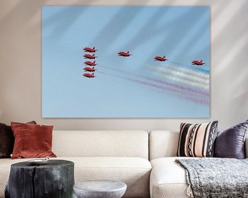 Formation flying by the Red Arrows von Wim Stolwerk