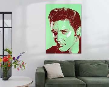 Elvis Presley schilderij van Jos Hoppenbrouwers