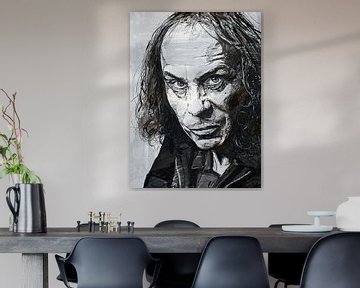 Ronnie James Dio, (Black Sabbath) painting by Jos Hoppenbrouwers