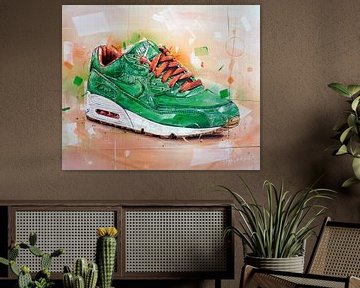 Nike Air Max 90 x Patta homegrown schilderij van Jos Hoppenbrouwers