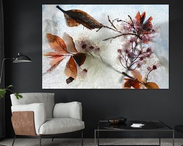 Blossom | Orange and Pink | Frozen Flowers by Nanda Bussers