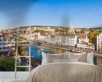 Cityscape of Zurich - Switzerland by Werner Dieterich