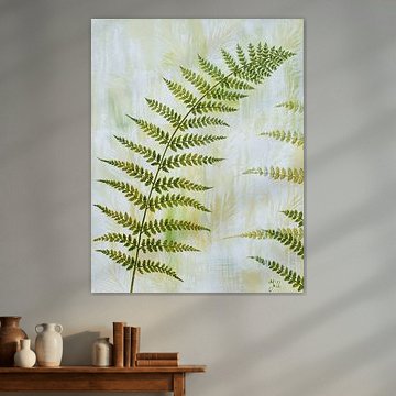 Peinture d'une feuille de fougère