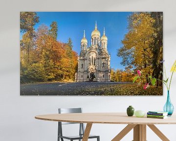 Russisch-Orthodoxe Kirche auf dem Neroberg Panorama van Christian Müringer