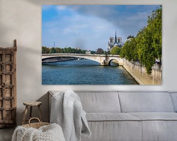 View over the river Seine in Paris, France