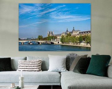 View over the river Seine in Paris, France van Rico Ködder