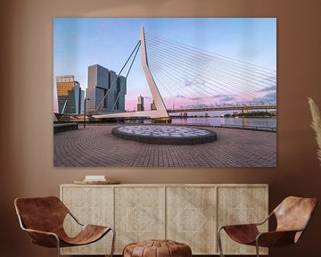 Zonsopkomst Erasmusbrug Rotterdam van AdV Photography