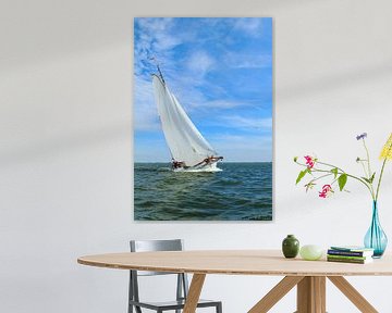 Lemster aak scherp aan de wind