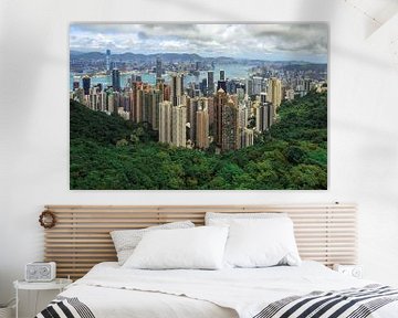 Hong Kong skyline van Claudio Duarte