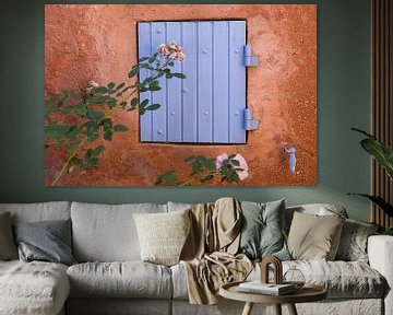 Shutters in the colors of Provence