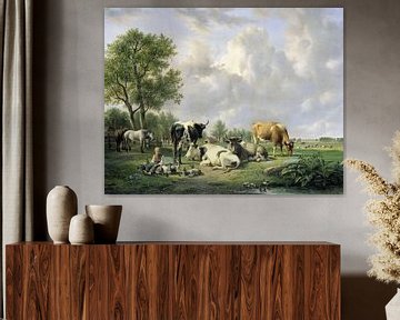 Weide met vee, Jan van Ravenswaay