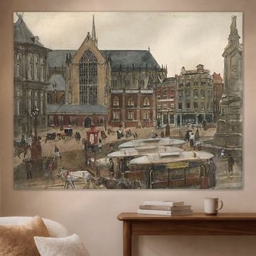 La place du Dam à Amsterdam, George Hendrik Breitner