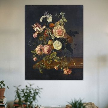 Still Life with Flowers, Jacob van Walscapelle