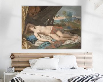 Schlafende Nymphe, die von Satyrn beobachtet wird, Jean-Etienne Liotard