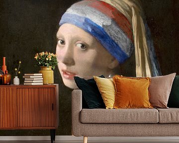 Meisje met de parel, oranje van Masters Revisited