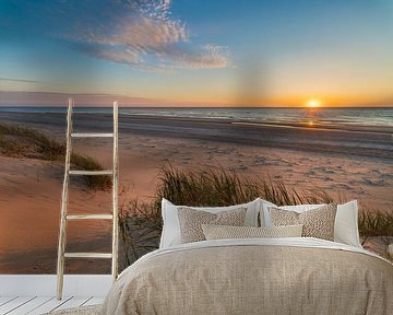 Sunset at the island of Texel, the Netherlands by Anthony Trabano