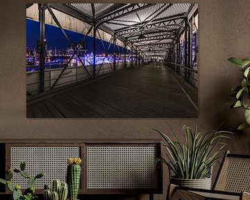 Hamburger Hafenpanorama van Matthias Nolde