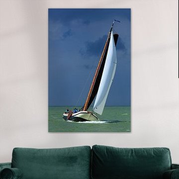 Skutsje op het IJsselmeer bij Stavoren