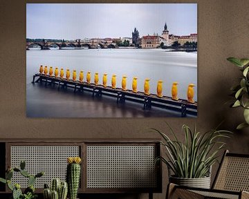 Prague – Yellow Penguins / Museum Kampa by Alexander Voss