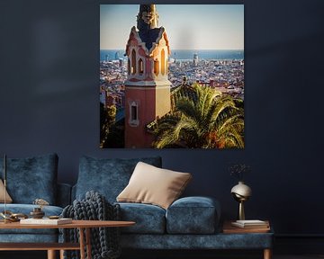 Barcelona Skyline / Park Guell van Alexander Voss