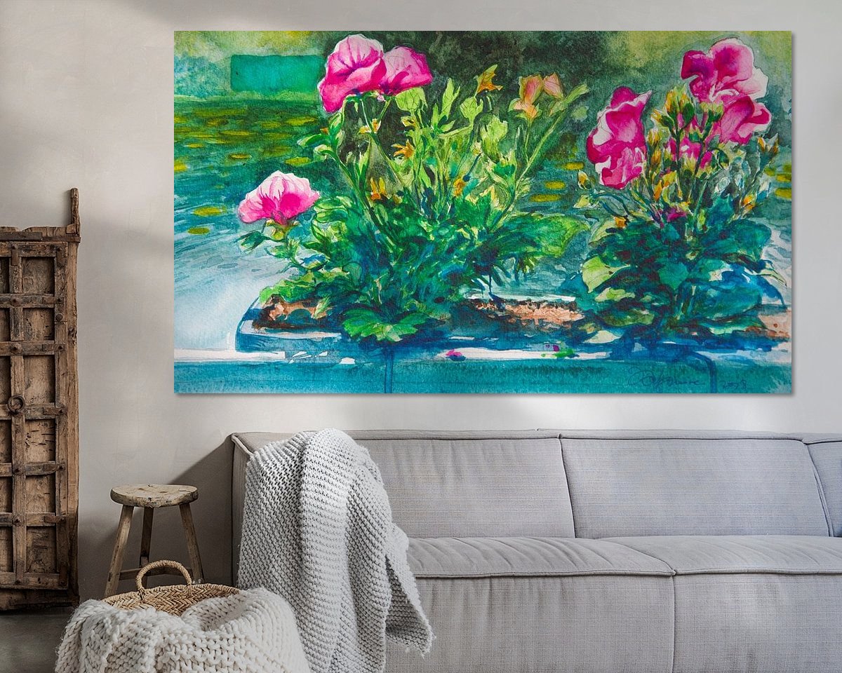 Example of the artwork in a room